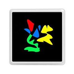 Colorful Abstraction Memory Card Reader (square) 