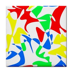 Colorful abstraction Tile Coasters