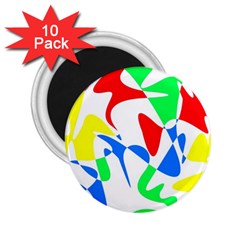 Colorful abstraction 2.25  Magnets (10 pack) 