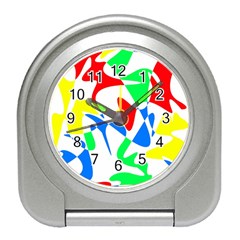 Colorful abstraction Travel Alarm Clocks