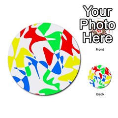 Colorful Abstraction Multi-purpose Cards (round) 