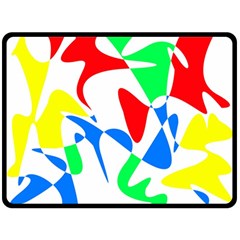 Colorful abstraction Double Sided Fleece Blanket (Large) 