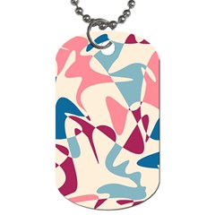 Blue, Pink And Purple Pattern Dog Tag (one Side) by Valentinaart