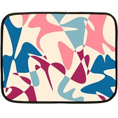 Blue, Pink And Purple Pattern Fleece Blanket (mini)