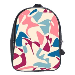 Blue, Pink And Purple Pattern School Bags(large)  by Valentinaart