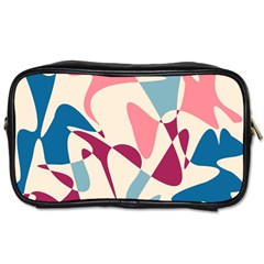 Blue, Pink And Purple Pattern Toiletries Bags by Valentinaart