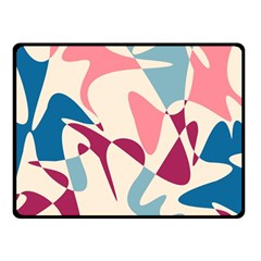 Blue, Pink And Purple Pattern Fleece Blanket (small)