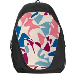 Blue, Pink And Purple Pattern Backpack Bag by Valentinaart