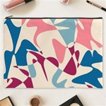 Blue, pink and purple pattern Cosmetic Bag (XXXL)  Front