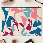 Blue, pink and purple pattern Cosmetic Bag (XXXL)  Back