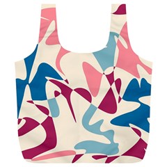 Blue, Pink And Purple Pattern Full Print Recycle Bags (l)  by Valentinaart