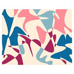 Blue, Pink And Purple Pattern Double Sided Flano Blanket (medium) 