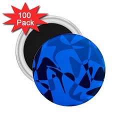 Blue Pattern 2 25  Magnets (100 Pack)  by Valentinaart