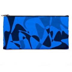 Blue Pattern Pencil Cases by Valentinaart