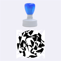 Blue Pattern Rubber Round Stamps (medium)