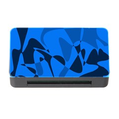 Blue Pattern Memory Card Reader With Cf