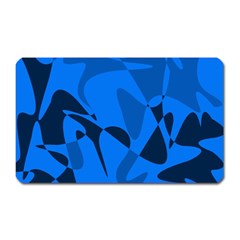 Blue Pattern Magnet (rectangular) by Valentinaart