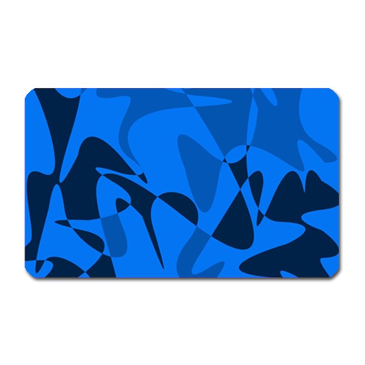 Blue pattern Magnet (Rectangular)