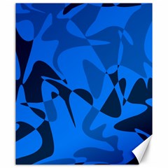 Blue Pattern Canvas 20  X 24   by Valentinaart