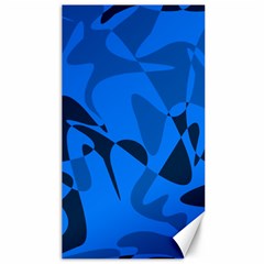 Blue Pattern Canvas 40  X 72   by Valentinaart