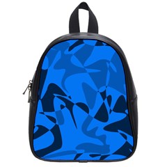 Blue Pattern School Bags (small) 