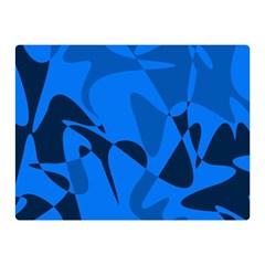 Blue Pattern Double Sided Flano Blanket (mini) 