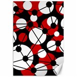 Red, black and white pattern Canvas 20  x 30   19.62 x28.9  Canvas - 1