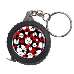 Red, Black And White Pattern Measuring Tapes by Valentinaart