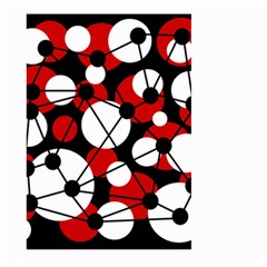 Red, Black And White Pattern Large Garden Flag (two Sides)