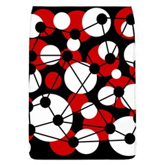 Red, Black And White Pattern Flap Covers (l)  by Valentinaart