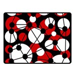 Red, black and white pattern Double Sided Fleece Blanket (Small)  45 x34  Blanket Front