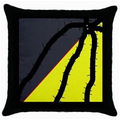 Spider Throw Pillow Case (black) by Valentinaart