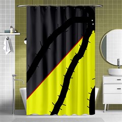 Spider Shower Curtain 48  X 72  (small)  by Valentinaart