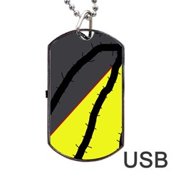 Spider Dog Tag Usb Flash (one Side)