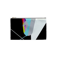 Colorful Abstraction Cosmetic Bag (small)  by Valentinaart