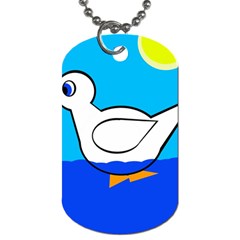 White duck Dog Tag (Two Sides)