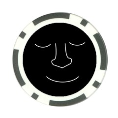 Sleeping Face Poker Chip Card Guards