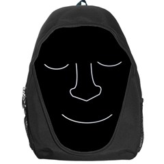 Sleeping Face Backpack Bag by Valentinaart