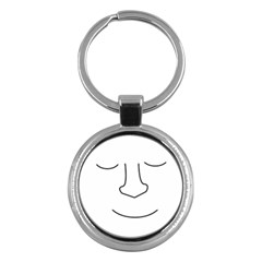 Sleeping Face Key Chains (round) 