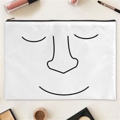 Sleeping Face Cosmetic Bag (xxxl)  by Valentinaart