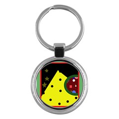 Abstract Design Key Chains (round) 