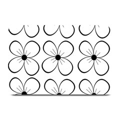 White Flowers Pattern Plate Mats