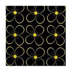 Yellow Flowers Tile Coasters by Valentinaart