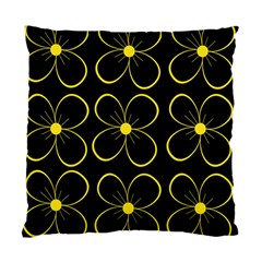 Yellow Flowers Standard Cushion Case (one Side) by Valentinaart