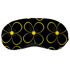 Yellow Flowers Sleeping Masks by Valentinaart