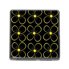 Yellow Flowers Memory Card Reader (square) by Valentinaart