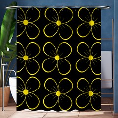 Yellow Flowers Shower Curtain 60  X 72  (medium) 