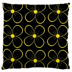 Yellow Flowers Standard Flano Cushion Case (one Side) by Valentinaart