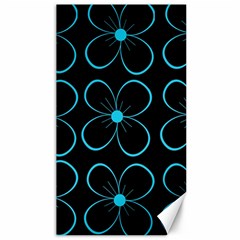 Blue Flowers Canvas 40  X 72  