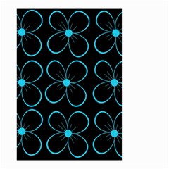 Blue Flowers Small Garden Flag (two Sides) by Valentinaart